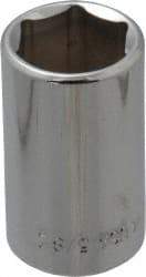 Blackhawk by Proto - 5/8", 1/2" Drive, Standard Hand Socket - 6 Points, 1-1/2" OAL, Chrome Finish - Makers Industrial Supply