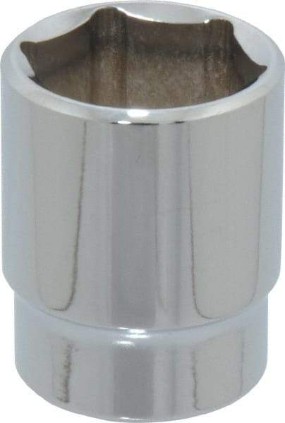 Blackhawk by Proto - 15/16", 1/2" Drive, Standard Hand Socket - 6 Points, 1-1/2" OAL, Chrome Finish - Makers Industrial Supply