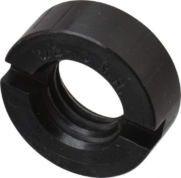 Sopko - 7/8" Diam Grinding Wheel Spindle Slotted Nut - 1/2-13 Thread Size, Right Handed, 5/16" Thick - Makers Industrial Supply