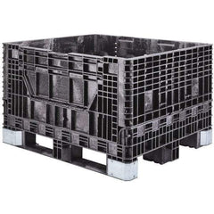 Akro-Mils - 47-5/8" Long x 39-3/4" Wide x 33-7/8" High Polyethylene Collapsible Bulk Box Container with 2 Gates - 2,500 Lb. Load Capacity - Makers Industrial Supply