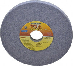 Norton - 7" Diam x 1-1/4" Hole x 1/2" Thick, I Hardness, 46 Grit Surface Grinding Wheel - Aluminum Oxide, Type 1, Coarse Grade, 3,600 Max RPM, Vitrified Bond, No Recess - Makers Industrial Supply