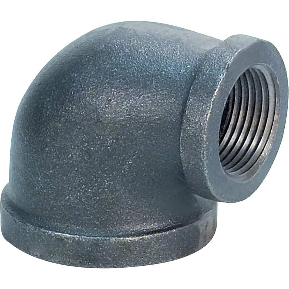 Black Pipe Fittings; Fitting Type: Reducing Elbow; Fitting Size: 1-1/4″ x 1″; Material: Malleable Iron; Finish: Black; Fitting Shape: 90 ™ Elbow; Thread Standard: NPT; Connection Type: Threaded; Lead Free: No; Standards:  ™ASME ™B1.2.1; ASME ™B16.3