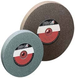 Camel Grinding Wheels - 100 Grit Silicon Carbide Bench & Pedestal Grinding Wheel - 10" Diam x 1-1/4" Hole x 1" Thick, 2483 Max RPM, I Hardness, Fine Grade , Vitrified Bond - Makers Industrial Supply