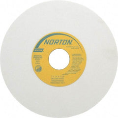 Norton - 7" Diam x 1-1/4" Hole x 1/4" Thick, K Hardness, 150 Grit Surface Grinding Wheel - Aluminum Oxide, Type 1, Very Fine Grade, 3,600 Max RPM, Vitrified Bond, No Recess - Makers Industrial Supply