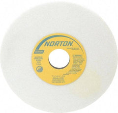 Norton - 7" Diam x 1-1/4" Hole x 1/4" Thick, J Hardness, 46 Grit Surface Grinding Wheel - Aluminum Oxide, Type 1, Coarse Grade, 3,600 Max RPM, Vitrified Bond, No Recess - Makers Industrial Supply