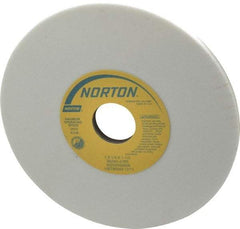 Norton - 7" Diam x 1-1/4" Hole x 1/4" Thick, J Hardness, 80 Grit Surface Grinding Wheel - Aluminum Oxide, Type 1, Medium Grade, 3,600 Max RPM, Vitrified Bond, No Recess - Makers Industrial Supply