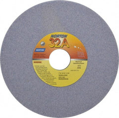 Norton - 7" Diam x 1-1/4" Hole x 1/4" Thick, I Hardness, 60 Grit Surface Grinding Wheel - Aluminum Oxide, Type 1, Medium Grade, 3,600 Max RPM, Vitrified Bond, No Recess - Makers Industrial Supply