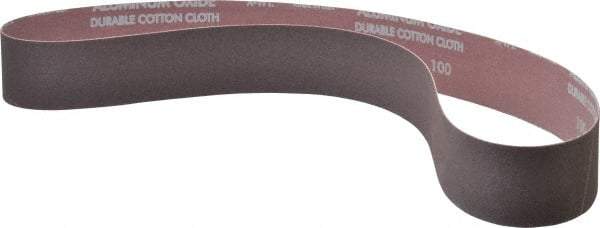 Norton - 2" Wide x 48" OAL, 100 Grit, Aluminum Oxide Abrasive Belt - Aluminum Oxide, Fine, Coated, X Weighted Cloth Backing, Series R228 - Makers Industrial Supply