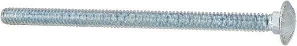 Value Collection - 1/4-20 UNC 4" Length Under Head, Standard Square Neck, Carriage Bolt - Grade 5 Steel, Zinc-Plated Finish - Makers Industrial Supply