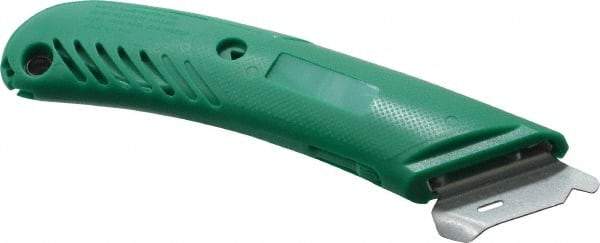 PHC - Retractable Utility Knife - 1-5/8" Blade, Green Plastic Handle, 1 Blade Included - Makers Industrial Supply