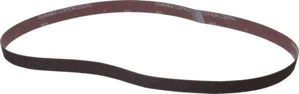 Norton - 1" Wide x 42" OAL, 80 Grit, Aluminum Oxide Abrasive Belt - Aluminum Oxide, Medium, Coated, X Weighted Cloth Backing, Series R228 - Makers Industrial Supply