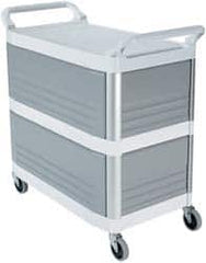 Rubbermaid - 300 Lb Capacity, 20" Wide x 40-5/8" Long x 40-13/16" High Standard Utility Cart - 3 Shelf, Plastic - Makers Industrial Supply