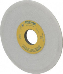 Norton - 6" Diam, 1-1/4" Hole Size, 1/2" Overall Thickness, 46 Grit, Type 12 Tool & Cutter Grinding Wheel - Coarse Grade, Diamond, J Hardness, Vitrified Bond, 4,140 RPM - Makers Industrial Supply