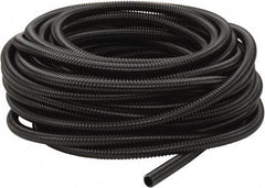 Hubbell Wiring Device-Kellems - 1/2" Trade Size, 100' Long, Flexible Liquidtight Conduit - PVC, 16.1mm ID, Black - Makers Industrial Supply