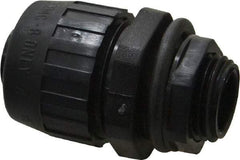 Hubbell Wiring Device-Kellems - 1/2" Trade, Nylon Push In Straight Liquidtight Conduit Connector - Noninsulated - Makers Industrial Supply