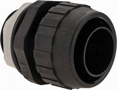 Hubbell Wiring Device-Kellems - 1" Trade, Nylon Push In Straight Liquidtight Conduit Connector - Noninsulated - Makers Industrial Supply