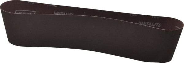 Norton - 4" Wide x 36" OAL, 150 Grit, Aluminum Oxide Abrasive Belt - Aluminum Oxide, Very Fine, Coated, X Weighted Cloth Backing, Series R228 - Makers Industrial Supply