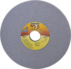 Norton - 8" Diam x 1-1/4" Hole x 1/2" Thick, H Hardness, 60 Grit Surface Grinding Wheel - Aluminum Oxide, Type 1, Medium Grade, 3,600 Max RPM, Vitrified Bond, No Recess - Makers Industrial Supply