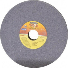 Norton - 8" Diam x 1-1/4" Hole x 3/4" Thick, K Hardness, 46 Grit Surface Grinding Wheel - Aluminum Oxide, Type 1, Coarse Grade, 3,600 Max RPM, Vitrified Bond, No Recess - Makers Industrial Supply