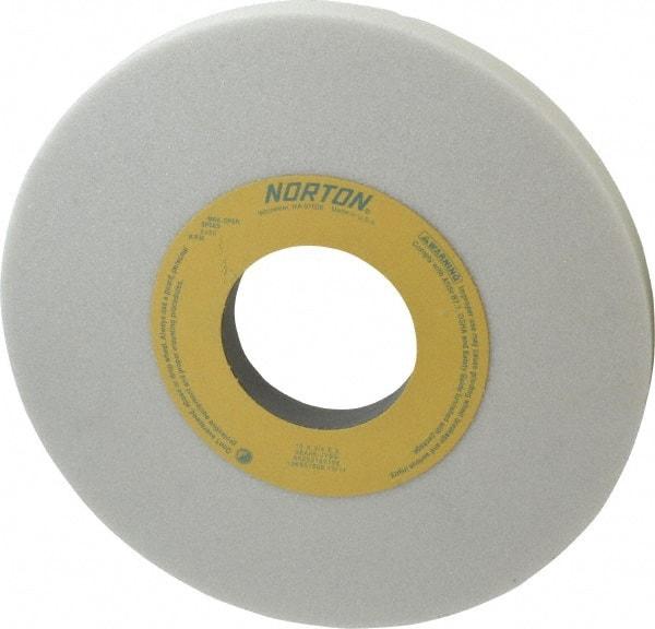 Norton - 10" Diam x 3" Hole x 3/4" Thick, J Hardness, 46 Grit Surface Grinding Wheel - Aluminum Oxide, Type 1, Coarse Grade, 2,485 Max RPM, Vitrified Bond, No Recess - Makers Industrial Supply