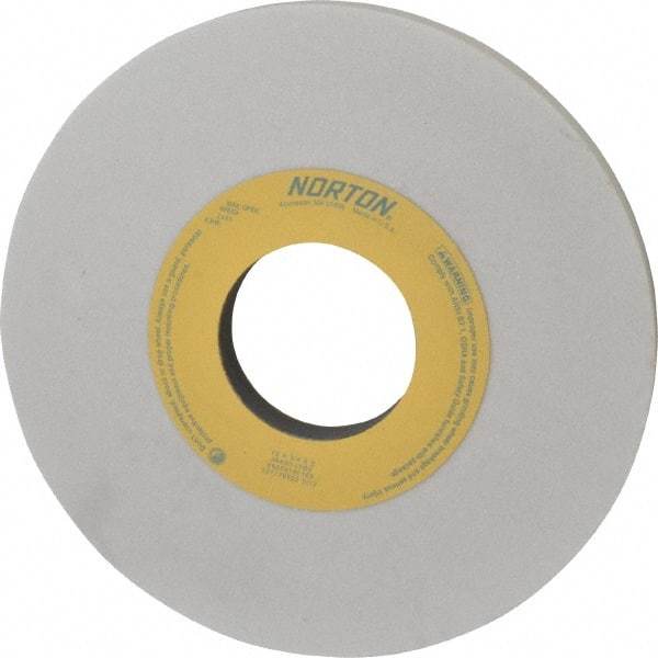 Norton - 10" Diam x 3" Hole x 3/4" Thick, I Hardness, 60 Grit Surface Grinding Wheel - Aluminum Oxide, Type 1, Medium Grade, 2,485 Max RPM, Vitrified Bond, No Recess - Makers Industrial Supply