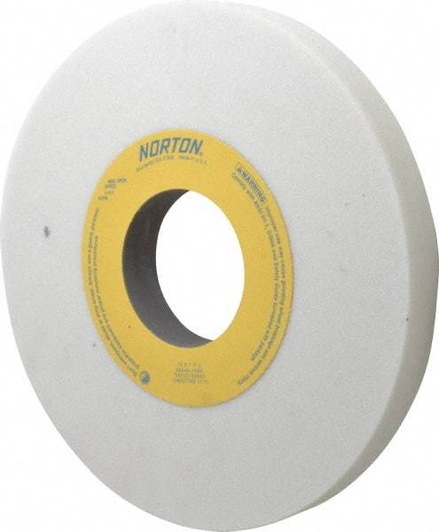 Norton - 10" Diam x 3" Hole x 1" Thick, J Hardness, 46 Grit Surface Grinding Wheel - Aluminum Oxide, Type 1, Coarse Grade, 2,485 Max RPM, Vitrified Bond, No Recess - Makers Industrial Supply