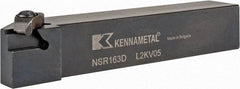 Kennametal - External Thread, Right Hand Cut, 25.4mm Shank Width x 25.4mm Shank Height Indexable Threading Toolholder - 152.4mm OAL, N.3R Insert Compatibility, NS Toolholder, Series Top Notch - Makers Industrial Supply