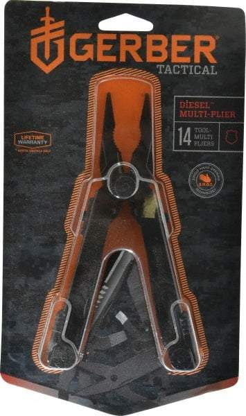 Gerber - 14 Piece, Multi-Tool Set - 6-5/8" OAL, 4-59/64" Closed Length - Makers Industrial Supply