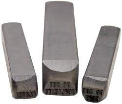 Made in USA - 1/16" Character Size, MASTER Character, Heavy Duty Individual Steel Stamp - Steel - Makers Industrial Supply