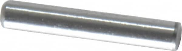 Value Collection - 1/8" Diam x 3/4" Pin Length Grade 8 Alloy Steel Standard Dowel Pin - C 50-58 Hardness, 3,200 Lb Breaking Strength, 1 Beveled & 1 Rounded End - Makers Industrial Supply