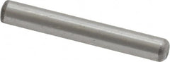 Value Collection - 1/8" Diam x 7/8" Pin Length Grade 8 Alloy Steel Standard Dowel Pin - C 50-58 Hardness, 3,200 Lb Breaking Strength, 1 Beveled & 1 Rounded End - Makers Industrial Supply