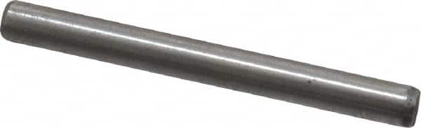 Value Collection - 1/8" Diam x 1-1/4" Pin Length Grade 8 Alloy Steel Standard Dowel Pin - C 50-58 Hardness, 3,200 Lb Breaking Strength, 1 Beveled & 1 Rounded End - Makers Industrial Supply