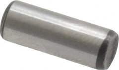 Value Collection - 3/16" Diam x 1/2" Pin Length Grade 8 Alloy Steel Standard Dowel Pin - C 50-58 Hardness, 7,200 Lb Breaking Strength, 1 Beveled & 1 Rounded End - Makers Industrial Supply