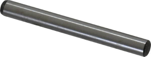 Value Collection - 3/16" Diam x 1-3/4" Pin Length Grade 8 Alloy Steel Standard Dowel Pin - C 50-58 Hardness, 7,200 Lb Breaking Strength, 1 Beveled & 1 Rounded End - Makers Industrial Supply