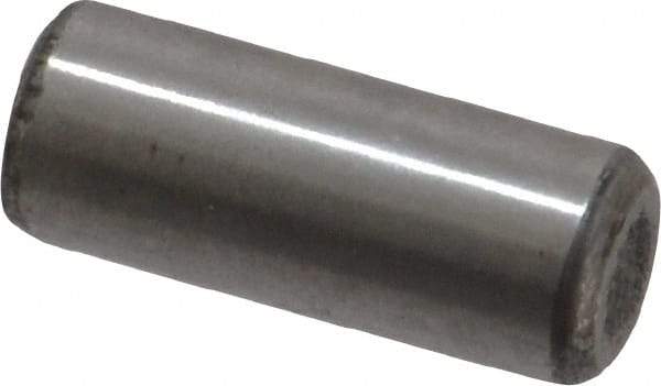 Value Collection - 1/4" Diam x 5/8" Pin Length Grade 8 Alloy Steel Standard Dowel Pin - C 50-58 Hardness, 12,800 Lb Breaking Strength, 1 Beveled & 1 Rounded End - Makers Industrial Supply