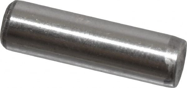 Value Collection - 1/4" Diam x 7/8" Pin Length Grade 8 Alloy Steel Standard Dowel Pin - C 50-58 Hardness, 12,800 Lb Breaking Strength, 1 Beveled & 1 Rounded End - Makers Industrial Supply