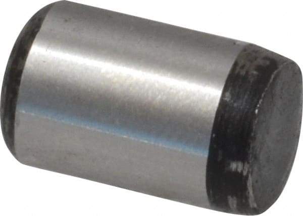 Value Collection - 5/16" Diam x 1/2" Pin Length Grade 8 Alloy Steel Standard Dowel Pin - C 50-58 Hardness, 20,000 Lb Breaking Strength, 1 Beveled & 1 Rounded End - Makers Industrial Supply