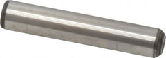 Value Collection - 3/8" Diam x 2" Pin Length Grade 8 Alloy Steel Standard Dowel Pin - C 50-58 Hardness, 28,700 Lb Breaking Strength, 1 Beveled & 1 Rounded End - Makers Industrial Supply