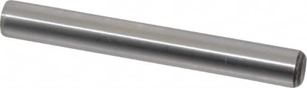 Value Collection - 3/8" Diam x 3" Pin Length Grade 8 Alloy Steel Standard Dowel Pin - C 50-58 Hardness, 28,700 Lb Breaking Strength, 1 Beveled & 1 Rounded End - Makers Industrial Supply