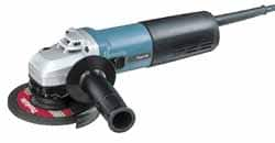 Makita - 4-1/2" Wheel Diam, 2,800 to 10,500 RPM, Corded Angle & Disc Grinder - 5/8-11 Spindle, 120 Volts, 12 Amps - Makers Industrial Supply