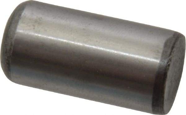 Value Collection - 1/2" Diam x 1" Pin Length Grade 8 Alloy Steel Standard Dowel Pin - C 50-58 Hardness, 51,000 Lb Breaking Strength, 1 Beveled & 1 Rounded End - Makers Industrial Supply