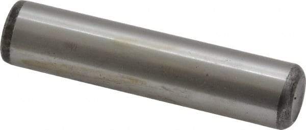 Value Collection - 1/2" Diam x 2-1/4" Pin Length Grade 8 Alloy Steel Standard Dowel Pin - C 50-58 Hardness, 51,000 Lb Breaking Strength, 1 Beveled & 1 Rounded End - Makers Industrial Supply