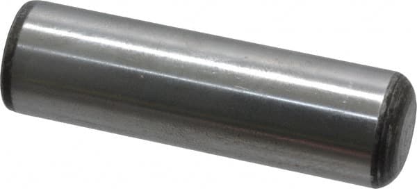 Value Collection - 7/8" Diam x 3" Pin Length Grade 8 Alloy Steel Standard Dowel Pin - C 50-58 Hardness, 156,000 Lb Breaking Strength, 1 Beveled & 1 Rounded End - Makers Industrial Supply