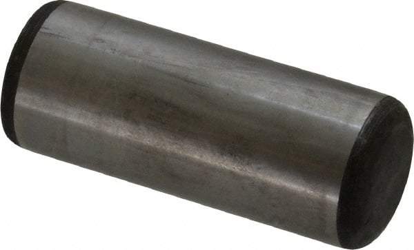 Value Collection - 1" Diam x 2-1/2" Pin Length Grade 8 Alloy Steel Standard Dowel Pin - C 50-58 Hardness, 204,000 Lb Breaking Strength, 1 Beveled & 1 Rounded End - Makers Industrial Supply