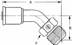 Hydraulic Hose Flare Male Rigid: 7/8-14