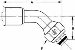 Hydraulic Hose Bumped Female Swivel Fitting: 7/8-14