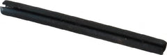 Made in USA - 1/16" Diam x 3/4" Long Slotted Spring Pin - Grade 1070-1090 Alloy Steel, Black Oxide Finish - Makers Industrial Supply