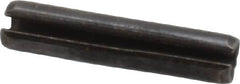 Made in USA - 1/8" Diam x 5/8" Long Slotted Spring Pin - Grade 1070-1090 Alloy Steel, Black Oxide Finish - Makers Industrial Supply