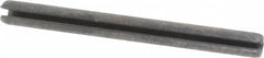 Made in USA - 1/8" Diam x 1-3/8" Long Slotted Spring Pin - Grade 1070-1090 Alloy Steel, Black Oxide Finish - Makers Industrial Supply