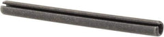 Made in USA - 1/8" Diam x 1-1/2" Long Slotted Spring Pin - Grade 1070-1090 Alloy Steel, Black Oxide Finish - Makers Industrial Supply